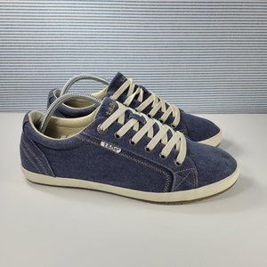 Taos Star Blue Wash Canvas Sneakers Women's Size 11